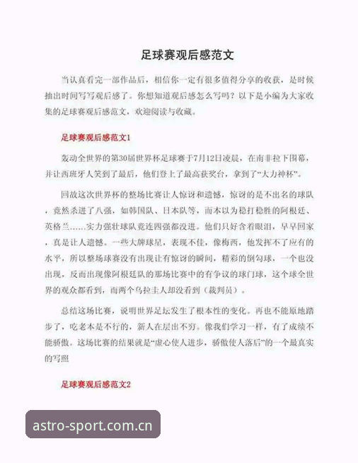 资深足球观察员分享世界杯安保新变化带来的观赛经验心得